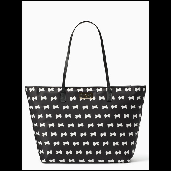KATE SPADE Blake Avenue MARGARETA Bow Black Tote.